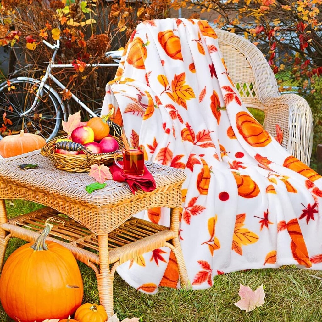 Halloweenkurpitsa fleece huopa, 127x152cm hinta ja tiedot | Päiväpeitot ja huovat | hobbyhall.fi