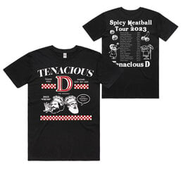 Tenacious D Spicy Meatball Tour T-Shirt hinta ja tiedot | Miesten T-paidat | hobbyhall.fi