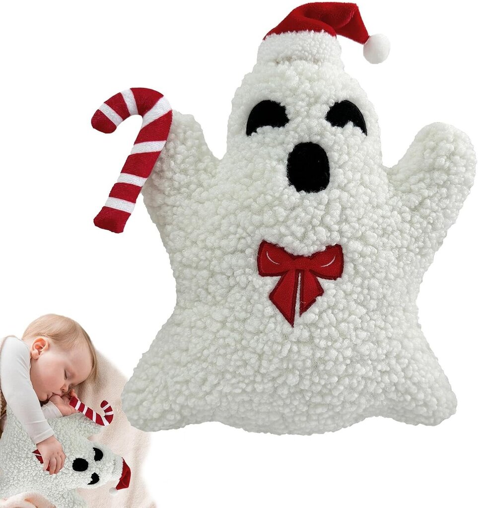 Ghost Pehmo Tyyny ， Halloween Söpö Ghost Muotoinen Tyyny - Halloween Koristetyyny Täytetyt Ghost Pehmo Tyyny Pehmeä Söpö tyyny hinta ja tiedot | Pehmolelut | hobbyhall.fi