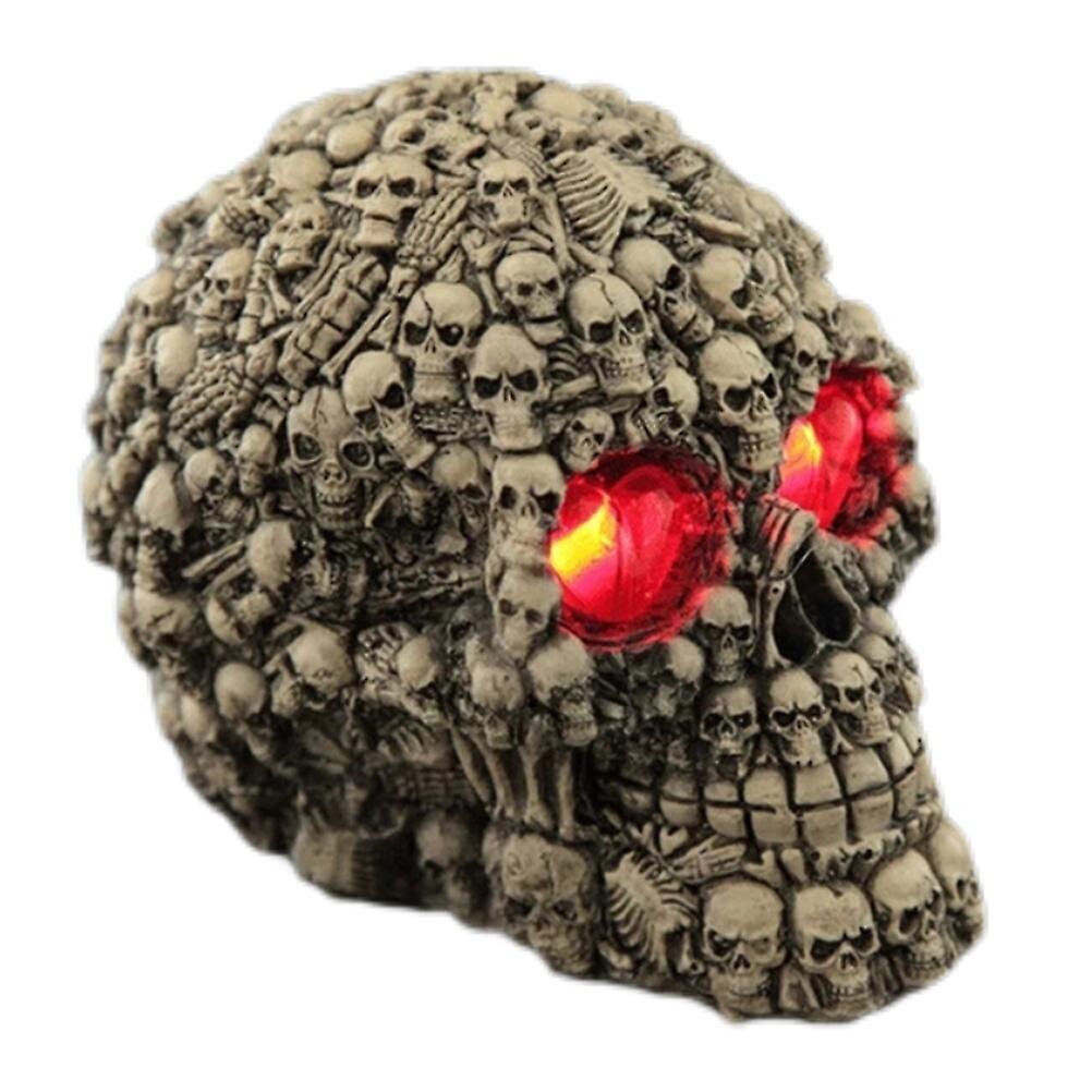 Halloween Skeleton Head -LED-patsas - Hartsihahmo kummitustaloon, pöytälevyyn ja kotitoimiston sisustukseen - uutuustarvike hinta ja tiedot | Pehmolelut | hobbyhall.fi