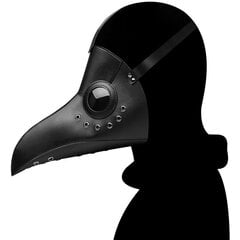 Aikuisten Halloween Plague Doctor Cosplay Mask Steam Punks Scary Horror Pu Bird Schnabel Naamio Nokka Naamio Rekvisiitta karnevaalijuhlalahja hinta ja tiedot | Juhlakoristeet | hobbyhall.fi