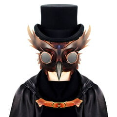 Aikuisten Halloween Plague Doctor Cosplay Mask Steam Punks Scary Horror Pu Bird Schnabel Naamio Nokka Naamio Rekvisiitta karnevaalijuhlalahja hinta ja tiedot | Juhlakoristeet | hobbyhall.fi