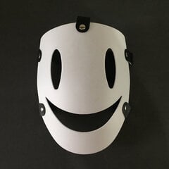 Anime cosplay Tenkuu Shinpan High-Rise Invasion Cosplay Mask -hattu PVC White Mask Japanilainen samurai-asun rekvisiitta hinta ja tiedot | Juhlakoristeet | hobbyhall.fi