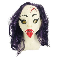 Halloween Horror Clown Mask Lateksikuminaamio naamiointiin Halloween Party Lateksinen kokokasvonaamio hinta ja tiedot | Juhlakoristeet | hobbyhall.fi