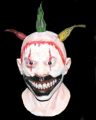 Halloween Horror Clown Mask Lateksikuminaamio naamiointiin Halloween Party Lateksinen kokokasvonaamio hinta ja tiedot | Juhlakoristeet | hobbyhall.fi