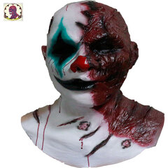 Halloween Horror Clown Mask Lateksikuminaamio naamiointiin Halloween Party Lateksinen kokokasvonaamio hinta ja tiedot | Juhlakoristeet | hobbyhall.fi