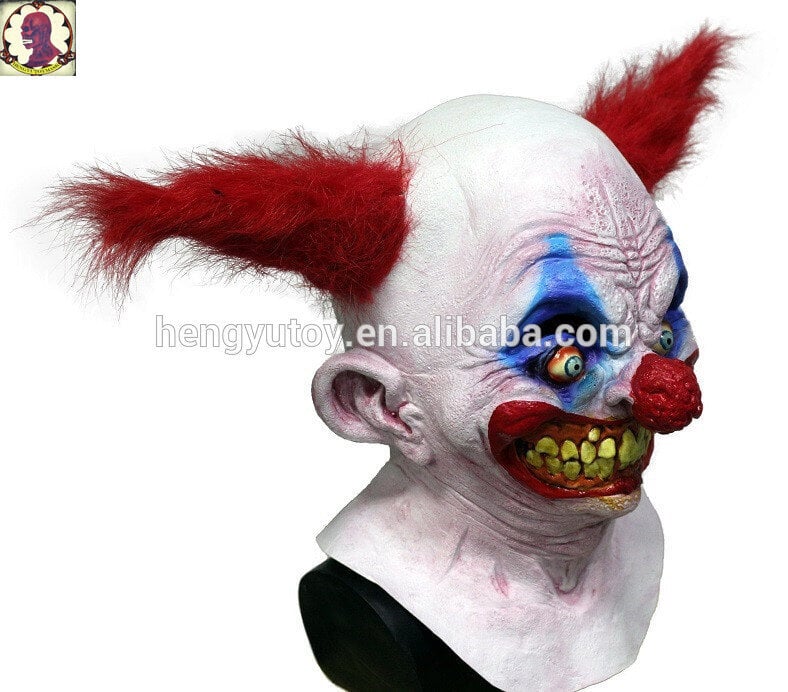 Halloween Horror Clown Mask Lateksikuminaamio naamiointiin Halloween Party Lateksinen kokokasvonaamio hinta ja tiedot | Juhlakoristeet | hobbyhall.fi