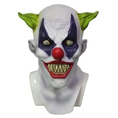 Halloween Horror Clown Mask Lateksikuminaamio naamiointiin Halloween Party Lateksinen kokokasvonaamio hinta ja tiedot | Juhlakoristeet | hobbyhall.fi