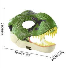 Dinosauruksen naamio Pelottava eläinten naamio Godzilla päähineet Tyrannosaurus Rex Halloween Party Latex Cap Säädettävä koko hinta ja tiedot | Juhlakoristeet | hobbyhall.fi