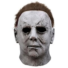 Terror Halloween Michael Myers -naamarit LED-hehkulla Kauhu Latex -päähineet Pelottava kasvonsuoja Naamiaiset juhlatarvikkeet hinta ja tiedot | Juhlakoristeet | hobbyhall.fi