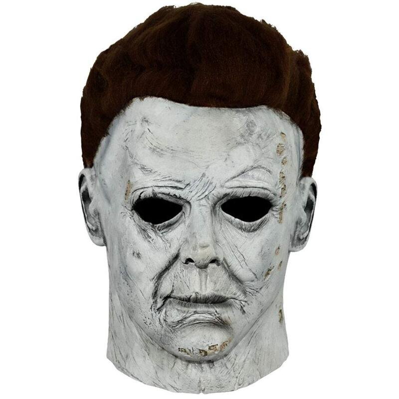 Terror Halloween Michael Myers -naamarit LED-hehkulla Kauhu Latex -päähineet Pelottava kasvonsuoja Naamiaiset juhlatarvikkeet hinta ja tiedot | Juhlakoristeet | hobbyhall.fi