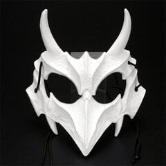 Pukunaamio musta/valkoinen puolinaamari Dragon Tiger Man Wolf Horror Cosplay Party Props Animals Skull pukeutumistyökalu Unixille hinta ja tiedot | Juhlakoristeet | hobbyhall.fi