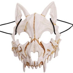 Pukunaamio musta/valkoinen puolinaamari Dragon Tiger Man Wolf Horror Cosplay Party Props Animals Skull pukeutumistyökalu Unixille hinta ja tiedot | Juhlakoristeet | hobbyhall.fi