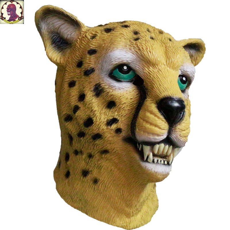 Realistinen lateksileijonanaamio Animal Tiger Mask Wild Cat Leopard Cheetah Halloween Latex Mask Party Cosplay hinta ja tiedot | Juhlakoristeet | hobbyhall.fi