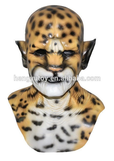 Realistinen lateksileijonanaamio Animal Tiger Mask Wild Cat Leopard Cheetah Halloween Latex Mask Party Cosplay hinta ja tiedot | Juhlakoristeet | hobbyhall.fi