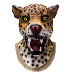 Realistinen lateksileijonanaamio Animal Tiger Mask Wild Cat Leopard Cheetah Halloween Latex Mask Party Cosplay hinta ja tiedot | Juhlakoristeet | hobbyhall.fi