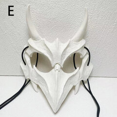 Uusi muoti Dragon Wolf Tiger Mask Halloween Masquerade Mask Party Festival Anime Cosplay Performanssi Rekvisiitta Sisustus Söpö lahja hinta ja tiedot | Juhlakoristeet | hobbyhall.fi