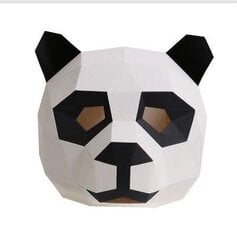 Cosplay-naamarit Halloween-juhla-naamio Tarvikkeet Panda Karhu Puku Pään Huppu 3D Paperi Malli Tee-se-itse sarjakuva Käsintehdyt kasvot Cosplay-lelut hinta ja tiedot | Juhlakoristeet | hobbyhall.fi