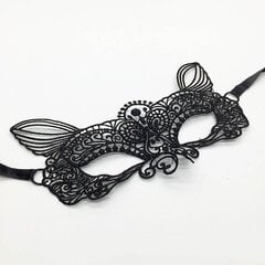 Muotoiltu seksikäs naisten pitsinen silmänaamio karnevaaliin Halloween Masquerade Animal Half Face Party Mask Cosplay juhlatarvikkeet musta hinta ja tiedot | Juhlakoristeet | hobbyhall.fi