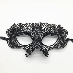 Muotoiltu seksikäs naisten pitsinen silmänaamio karnevaaliin Halloween Masquerade Animal Half Face Party Mask Cosplay juhlatarvikkeet musta hinta ja tiedot | Juhlakoristeet | hobbyhall.fi