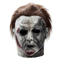 Halloween-kauhunaamio Pelottava Michael Myersin kokopäänaamio Kammottava Cosplay-asu Latex-rekvisiitta aikuisille Carnival Party Mask hinta ja tiedot | Juhlakoristeet | hobbyhall.fi