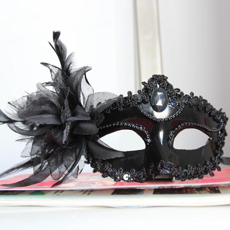 1 kpl Sexy Ladies Masquerade Ball Mask Venetian Party Silmänaamari Pitsinauha Uusi musta Carnival Fancy Mekko Puku Seksikäs Juhlasisustus hinta ja tiedot | Juhlakoristeet | hobbyhall.fi