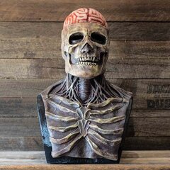 Uusin Skeleton Bio-Mask Halloween Horror Mask Party Cosplay Rekvisiitta Silikoni Full Cap Skull Cap Hattu Asusteet hinta ja tiedot | Juhlakoristeet | hobbyhall.fi