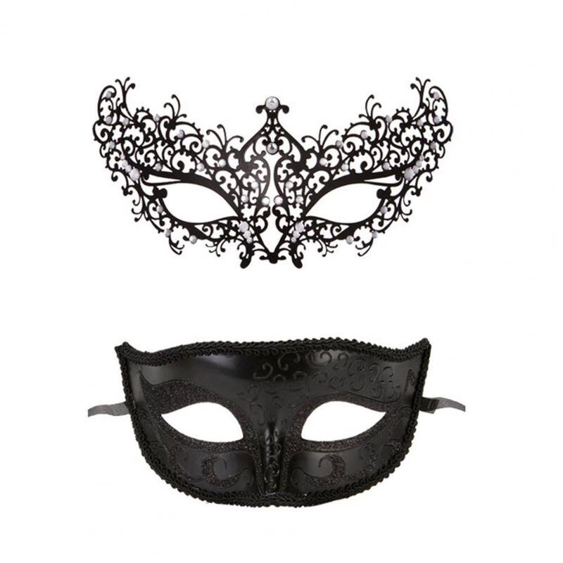 Masquerade kasvonsuoja Hollow Out Retro Upea Cosplay Rekvisiitta Metal Venetsian pukujuhlat musta puolikasvopeitesarja karnevaaliin hinta ja tiedot | Juhlakoristeet | hobbyhall.fi