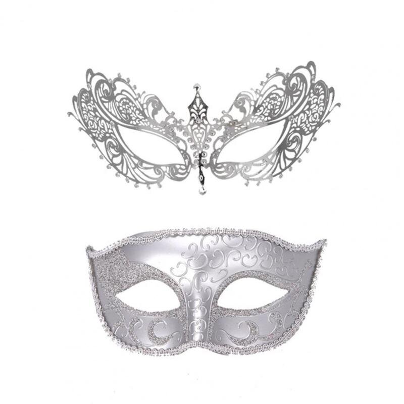 Masquerade kasvonsuoja Hollow Out Retro Upea Cosplay Rekvisiitta Metal Venetsian pukujuhlat musta puolikasvopeitesarja karnevaaliin hinta ja tiedot | Juhlakoristeet | hobbyhall.fi