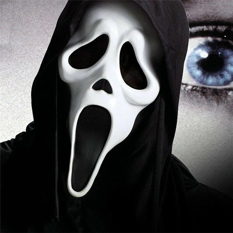 Ghost Face Scream Elokuva Kauhunaamio Halloween Killer Scary Päähineet Mask Cosplay Aikuisten puku Asusteet Rekvisiitta Puku hinta ja tiedot | Juhlakoristeet | hobbyhall.fi