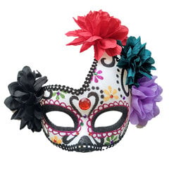 Naisten juhlanaamiot Halloween-juhlarekvisiitta Meksikon kuolleiden päivän Cosplay-asu Naisten naamiaisnaamio Skull Flower Eye Mask hinta ja tiedot | Juhlakoristeet | hobbyhall.fi