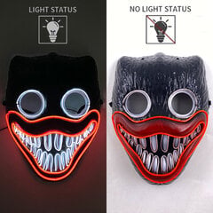 Halloween Horror Cosplay LED Light Mask -asu Hehkuva Naamiaisnaamio Valaiseva aikuisten naamio festivaalijuhlasisustukseen hinta ja tiedot | Juhlakoristeet | hobbyhall.fi