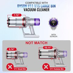 Dyson V11 V15 pölynimurin pölysäiliö HEPA-suodattimella hinta ja tiedot | Pölynimureiden lisätarvikkeet | hobbyhall.fi