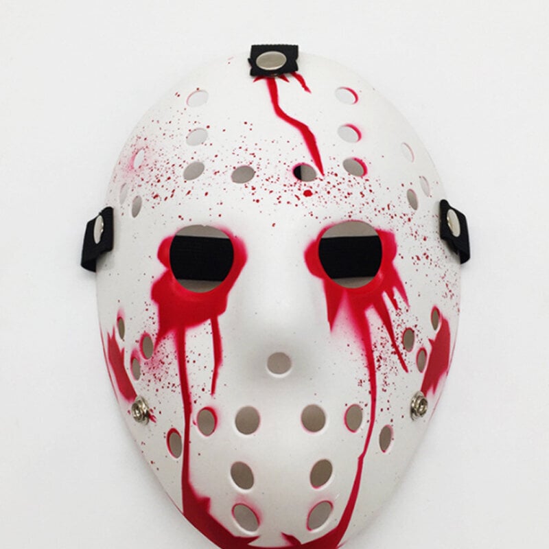 Jason Mask Hockey Halloween Killer Kauhuasu Rekvisiitta Cosplay Kammottava Juhlasisustus Naamiainen Devil V miehille hinta ja tiedot | Juhlakoristeet | hobbyhall.fi