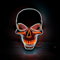 Halloween LED Scary Mask Party -kauhu-cosplay-asu Naamiaisnaamio Valo hehkuu pimeässä hinta ja tiedot | Juhlakoristeet | hobbyhall.fi