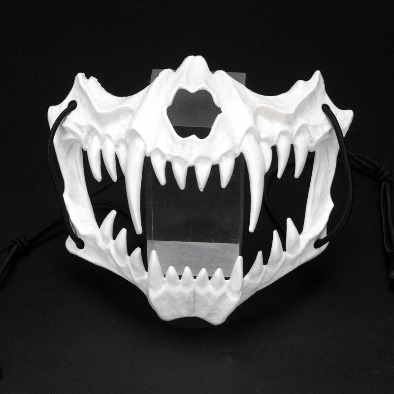 Halloween Demon Mask Carnival Ihmissusi Skull Mask Cosplay Puvut Anime Cosplay Naamio Kasvot Päähineet Kauhujuhlien rekvisiitta hinta ja tiedot | Juhlakoristeet | hobbyhall.fi