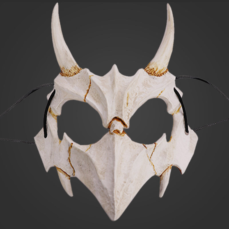 Halloween Demon Mask Carnival Ihmissusi Skull Mask Cosplay Puvut Anime Cosplay Naamio Kasvot Päähineet Kauhujuhlien rekvisiitta hinta ja tiedot | Juhlakoristeet | hobbyhall.fi