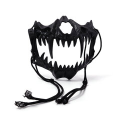 Juhlanaamio Pitkät hampaat Demoni Samurai Valkoinen Luunaamio Susi Dragon Tiger Houjuu Nue Maskit Cosplay Halloween Rekvisiitta Lisävarusteet Dropship hinta ja tiedot | Juhlakoristeet | hobbyhall.fi