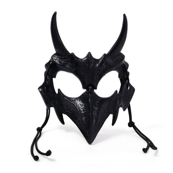 Juhlanaamio Pitkät hampaat Demoni Samurai Valkoinen Luunaamio Susi Dragon Tiger Houjuu Nue Maskit Cosplay Halloween Rekvisiitta Lisävarusteet Dropship