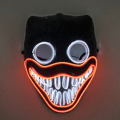 Uusi design valoisa neon EL Party Mask Halloween vilkkuva hauska naamio hehkuu pimeässä yössä Halloween-rekvisiitta naamiainen hinta ja tiedot | Juhlakoristeet | hobbyhall.fi