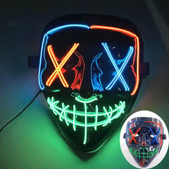 Uusi saapuva Halloween Mask Horror Venom LED Luminous Mask Cosplay puku meikki Prom Party hinta ja tiedot | Juhlakoristeet | hobbyhall.fi