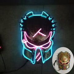 Uusi saapuva Halloween Mask Horror Venom LED Luminous Mask Cosplay puku meikki Prom Party hinta ja tiedot | Juhlakoristeet | hobbyhall.fi