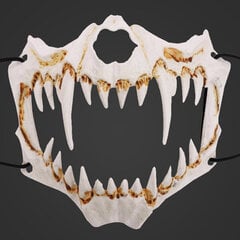 Japanilainen anime Dragon God Skeleton Half Face Mask Cosplay Animal Skeleton Mask Unisex Halloween Masquerade Carnival Party Rekvisiitta hinta ja tiedot | Juhlakoristeet | hobbyhall.fi