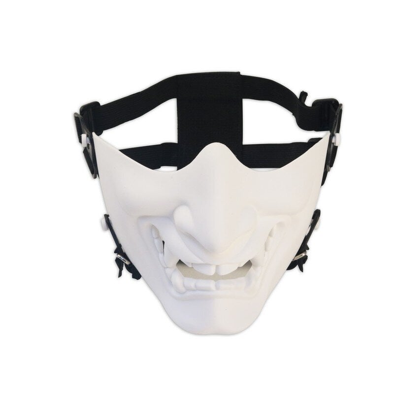 Airsoft Mask Suojaava Puolikasvo Naamari Ulkonaamio Taktinen Prajna Face Hannya Oni Moottoripyörä Evil Knight Halloween Cosplay hinta ja tiedot | Juhlakoristeet | hobbyhall.fi