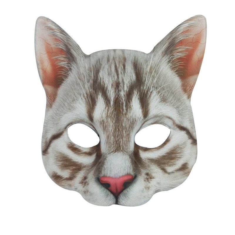 Kanin naamio Söpö Animal Pehmo Juhla Cosplay Naamiaiset Asusteet Esitysrekvisiitta naisille ja miehille Half Face Halloween pääsiäinen hinta ja tiedot | Juhlakoristeet | hobbyhall.fi