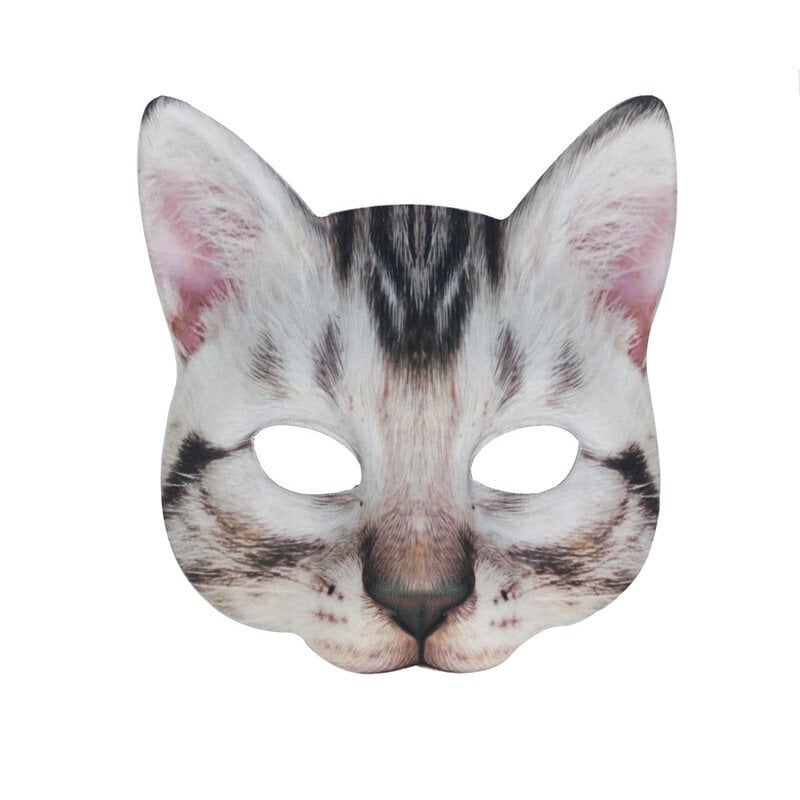 Kanin naamio Söpö Animal Pehmo Juhla Cosplay Naamiaiset Asusteet Esitysrekvisiitta naisille ja miehille Half Face Halloween pääsiäinen hinta ja tiedot | Juhlakoristeet | hobbyhall.fi