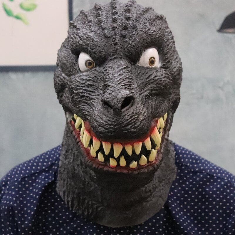 Karvainen eläinnaamio miehille Aito lateksihuppu Possu Gorilla Aasi Dino Päänsuojus Kypärä Tukitarvikkeet Halloween Cosplay -asu hinta ja tiedot | Juhlakoristeet | hobbyhall.fi