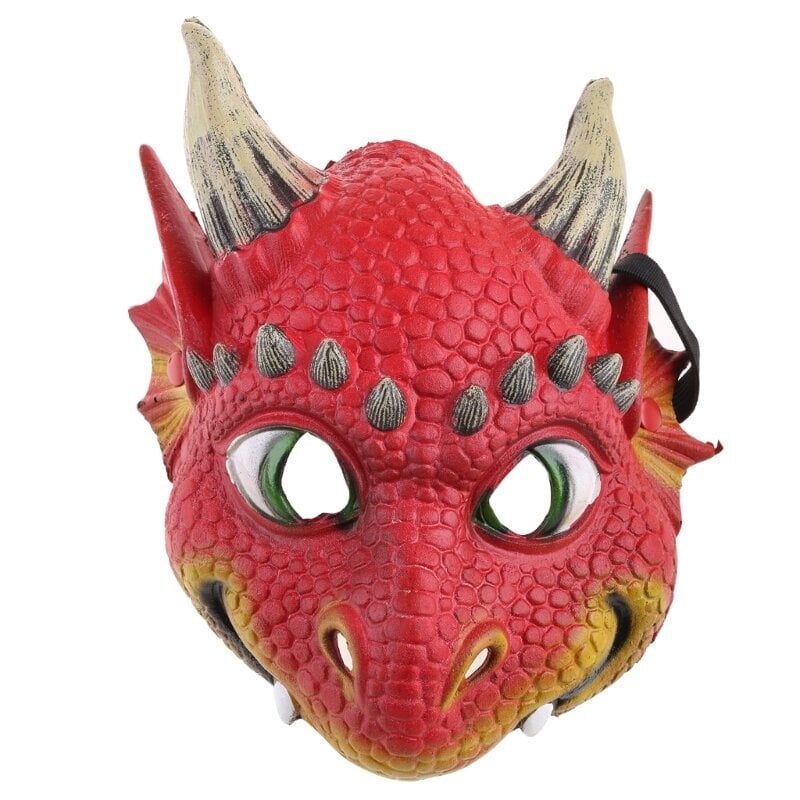 Kid Dragon Mask Halloween Dinosaur Mask Dragon Cosplay Carnival Masks Party Prop Dinosaur Mask Tic Current Dragon Puku hinta ja tiedot | Juhlakoristeet | hobbyhall.fi