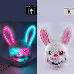 Cosplay Bloody Rabbit Pehmo Bunny Mask koristeellinen juhlanaamio Bloody Bear päähine Performance Prop Halloween Horror Mask hinta ja tiedot | Juhlakoristeet | hobbyhall.fi