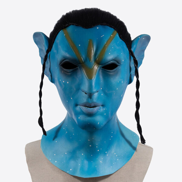 Avatar 2 Mask Na'vi Neytiri Cosplay The Way of Water Latex Kypärä Unisex aikuisten Halloween Juhlapuvut Rekvisiitta